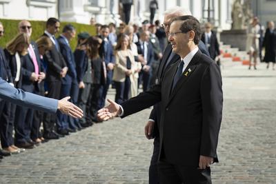 Staatsbesuch, Bundespr?sident, Pr?sident, Israel, Isaac Herzog-stock-foto