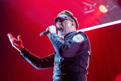 Eisbrecher, Kaltfonttour 2025, MHP Arena Ludwigsburg, Konzert, Alexander Wesselsky, Marc Richter, J?rgen Plangger, Achim F?rber, Rupert Keplinger 09.05.2025-stock-photo