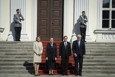 Staatsbesuch, Bundespr?sident, Pr?sident, Israel, Isaac Herzog-stock-foto