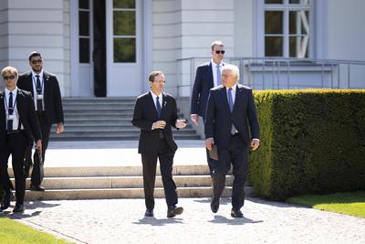 Staatsbesuch, Bundespr?sident, Pr?sident, Israel, Isaac Herzog-stock-foto