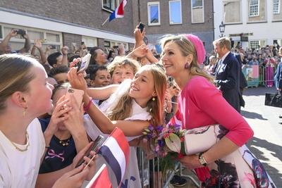 Royal Couple pays regional visit to Lopikerwaard and Vijfheerenlanden, Montfoort, The Netherlands-stock-photo