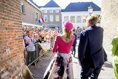 Royal Couple pays regional visit to Lopikerwaard and Vijfheerenlanden, Montfoort, The Netherlands-stock-photo