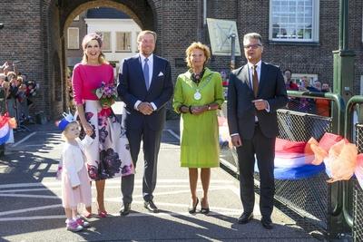 Royal Couple pays regional visit to Lopikerwaard and Vijfheerenlanden, Montfoort, The Netherlands-stock-photo