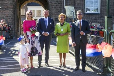 Royal Couple pays regional visit to Lopikerwaard and Vijfheerenlanden, Montfoort, The Netherlands-stock-photo