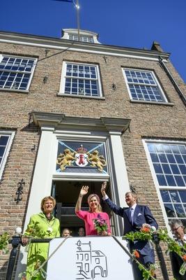 Royal Couple pays regional visit to Lopikerwaard and Vijfheerenlanden, Montfoort, The Netherlands-stock-photo