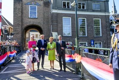 Royal Couple pays regional visit to Lopikerwaard and Vijfheerenlanden, Montfoort, The Netherlands-stock-photo