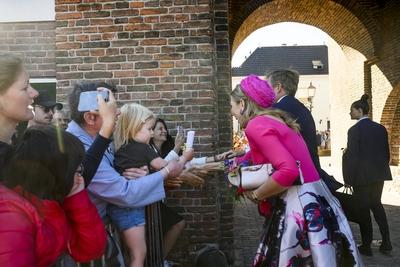 Royal Couple pays regional visit to Lopikerwaard and Vijfheerenlanden, Montfoort, The Netherlands-stock-photo