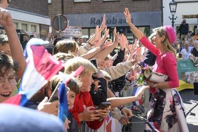 Royal Couple pays regional visit to Lopikerwaard and Vijfheerenlanden, Montfoort, The Netherlands-stock-photo