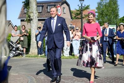 Royal Couple pays regional visit to Lopikerwaard and Vijfheerenlanden, Montfoort, The Netherlands-stock-photo