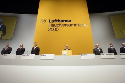 25 05 2005 Koeln rdrhein Westfalen DEU Vorstand und Aufsichtsrat der Deutsche Lufthansa AG anla-stock-foto