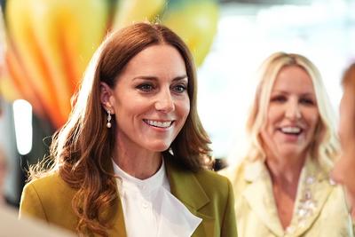 Kate Middleton at the British Fashion Council in London-stock-photo