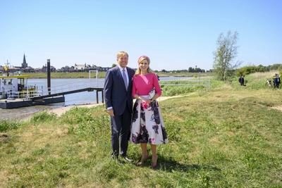Royal Couple pays regional visit to Lopikerwaard and Vijfheerenlanden, Lopik, The Netherlands-stock-photo