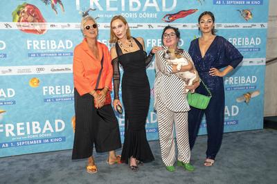 Doris D?rrie, Andrea Sawatzki, Maria Happel und Nilam Farooq bei der Premiere des Kinofilms Freibad auf dem 39. Filmfes-stock-photo