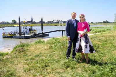 Royal Couple pays regional visit to Lopikerwaard and Vijfheerenlanden, Lopik, The Netherlands-stock-photo