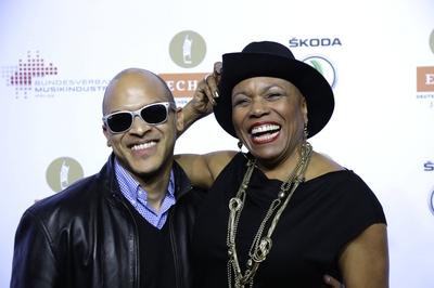 Dee Dee Bridgewater , Verleihung des Echo Jazz 2015 auf dem Blohm und Voss Gelaende am Hafen Hamburg *** Dee Dee Bridgew-stock-foto