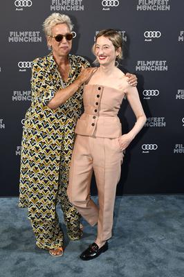 Doris D?rrie und Alba Rohrwacher bei der CineMerit-Gala zu Ehren von Alba Rohrwacher in der Astor Film Lounge im Arri K-stock-foto