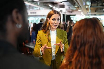 Kate Middleton at the British Fashion Council in London-stock-photo