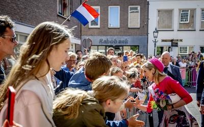 Royal Couple pays regional visit to Lopikerwaard and Vijfheerenlanden, Montfoort, The Netherlands-stock-photo
