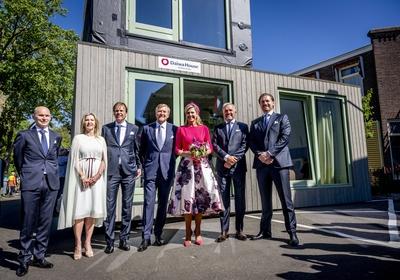 Royal Couple pays regional visit to Lopikerwaard and Vijfheerenlanden, Montfoort, The Netherlands-stock-photo