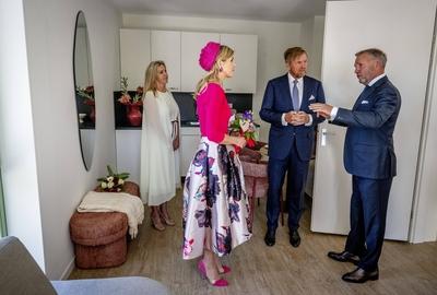Royal Couple pays regional visit to Lopikerwaard and Vijfheerenlanden, Montfoort, The Netherlands-stock-photo