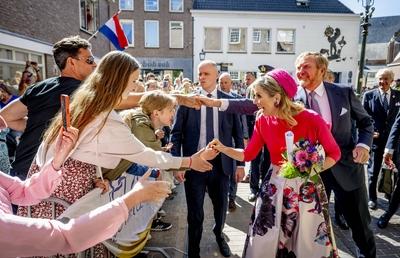 Royal Couple pays regional visit to Lopikerwaard and Vijfheerenlanden, Montfoort, The Netherlands-stock-photo