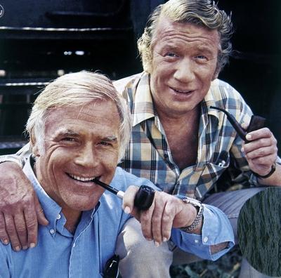 DAS FLIEGENDE KLASSENZIMMER D 1973 Werner Jacobs HEINZ REINCKE und JOACHIM FUCHSBERGER Regie Werne-stock-foto