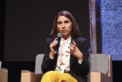 Panel on key challenges in the transition to a low-carbon circular future at the World Circular Economy Forum (WCEF) in Sao Paulo-stock-foto