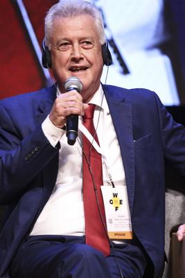 Panel: The Circular Economy as a Path to Climate and Nature Goals at the World Circular Economy Forum (WCEF) in Sao Paulo-stock-foto