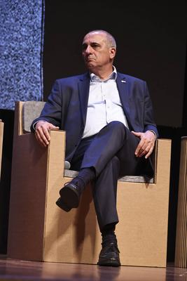 Panel on key challenges in the transition to a low-carbon circular future at the World Circular Economy Forum (WCEF) in Sao Paulo-stock-foto