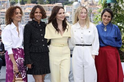 Leiila Slimani, Halle Berry, Juliette Binoche, Alba Rohrwacher, Payal Kapadia-stock-foto