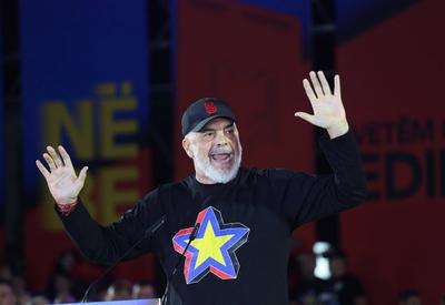 Albania legislative elections 2025, Tirana, Albania on May 09, 2025.-stock-foto