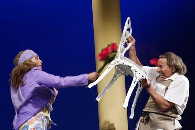Caroline Beil, Dieter Landuris-stock-foto