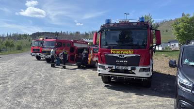 Waldbrand Kleiner Winterberg-stock-foto