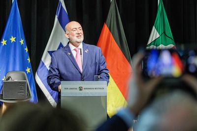 60 Jahre deutsch-israelische Beziehung: Feierstunde im Landtag-stock-foto