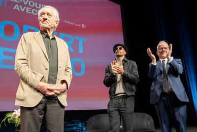 78eme Festival International du Film de Cannes. Masterclass avec Robert de Niro-stock-photo