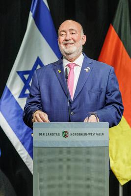 60 Jahre deutsch-israelische Beziehung: Feierstunde im Landtag-stock-foto