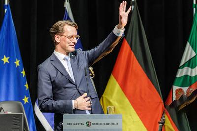 60 Jahre deutsch-israelische Beziehung: Feierstunde im Landtag-stock-foto