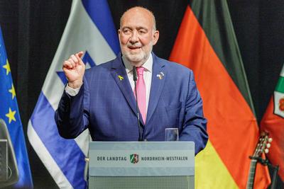 60 Jahre deutsch-israelische Beziehung: Feierstunde im Landtag-stock-foto