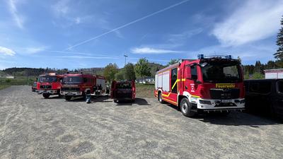 Waldbrand Kleiner Winterberg-stock-foto