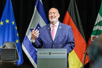 60 Jahre deutsch-israelische Beziehung: Feierstunde im Landtag-stock-foto