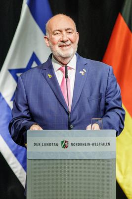 60 Jahre deutsch-israelische Beziehung: Feierstunde im Landtag-stock-foto