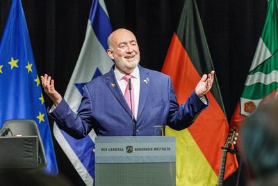 60 Jahre deutsch-israelische Beziehung: Feierstunde im Landtag-stock-foto
