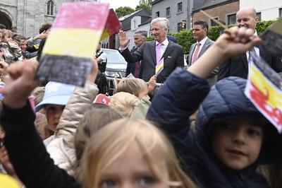 Royal Visit To The Province Of Luxembourg-stock-foto