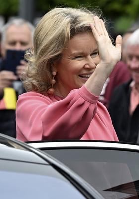 Royal Visit To The Province Of Luxembourg-stock-foto