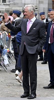 Royal Visit To The Province Of Luxembourg-stock-foto