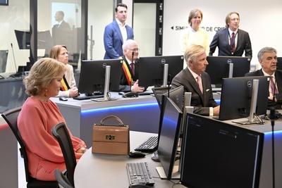 Royal Visit To The Province Of Luxembourg-stock-foto
