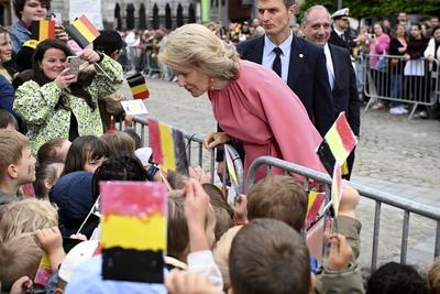 Royal Visit To The Province Of Luxembourg-stock-foto