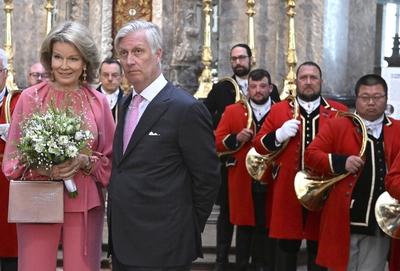 Royal Visit To The Province Of Luxembourg-stock-foto