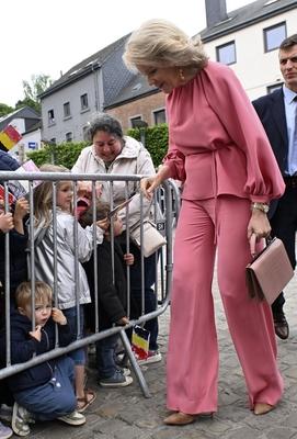 Royal Visit To The Province Of Luxembourg-stock-foto