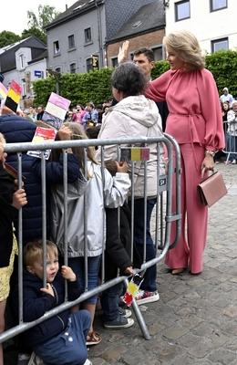 Royal Visit To The Province Of Luxembourg-stock-foto